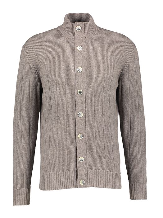 Bruine trui met knoopsluiting Gentiluomo