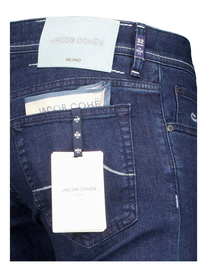 Donkerblauwe slim fit jeans Jacob Cohen 