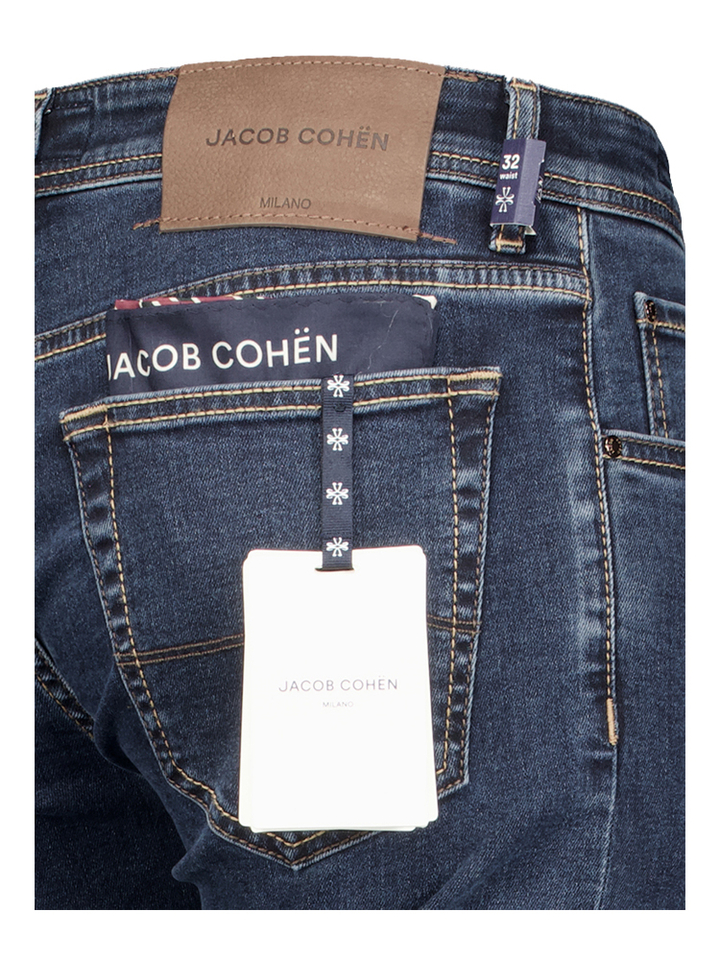Donkerblauwe slim fit jeans Jacob Cohen 