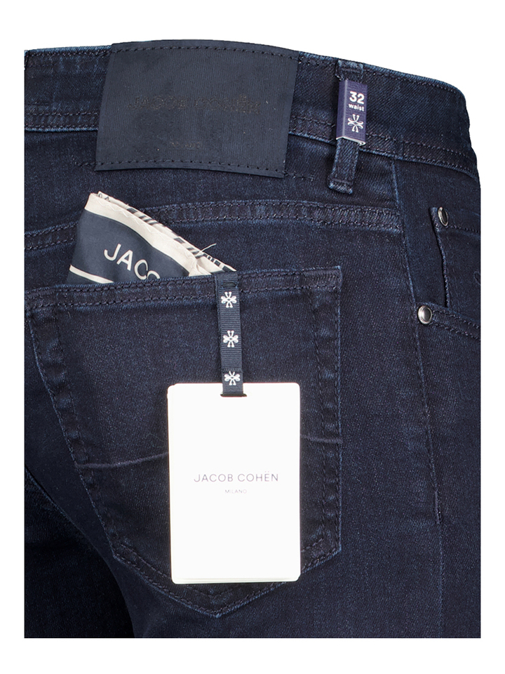 Donkerblauwe slim fit jeans Jacob Cohen 