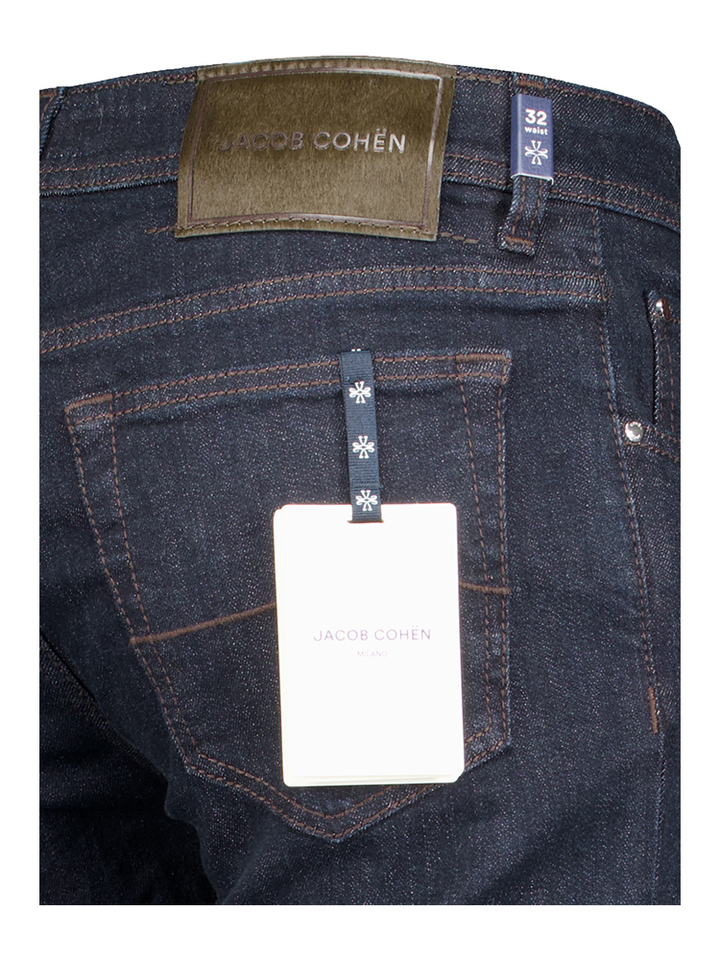 Donkerblauwe slim fit jeans Jacob Cohen 