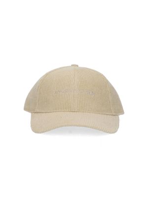 Light beige ripfluwelen pet Jacob Cohen