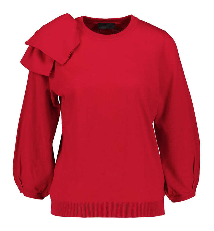 Bordeaux pull met strik Lui Jo