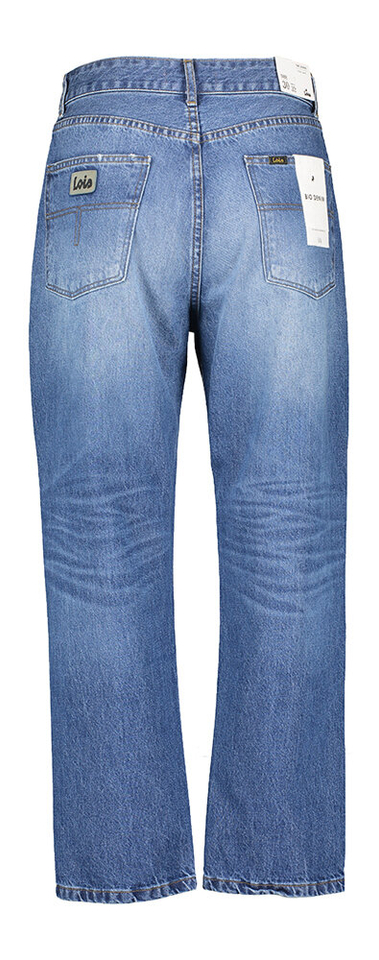 Blauwe dad fit jeans met hoge taille Dana Lois 