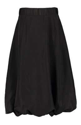 Zwarte halflange pofrok met korte rits Co'Couture
