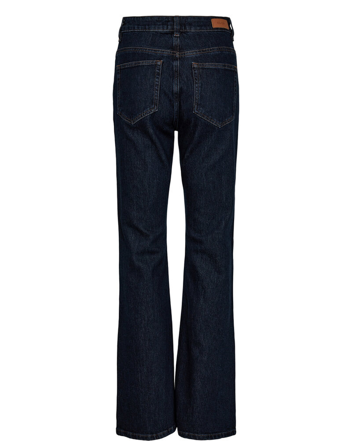 Donkerblauwe high rise bootcut jeans London Numph