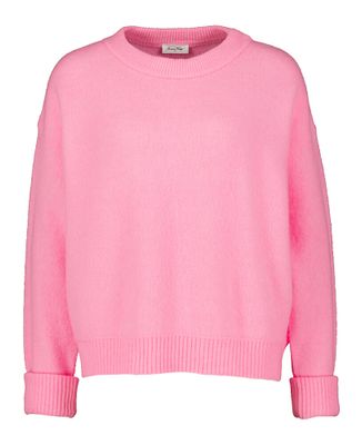 Roze wollen sweater met ronde hals Vito American Vintage