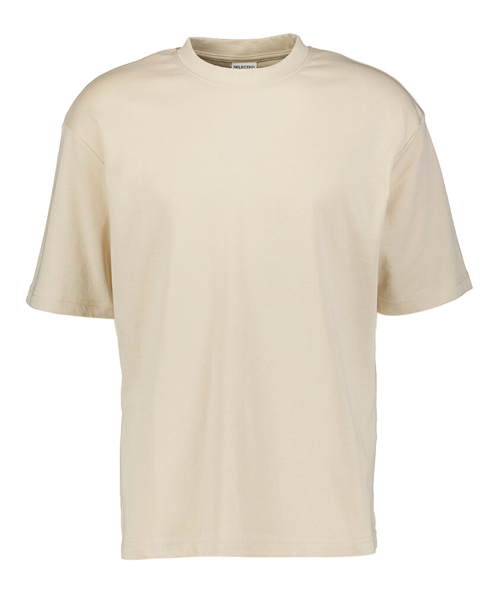 Beige basis t-shirt Selected