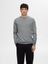 Grijze trui in Merino wol Selected