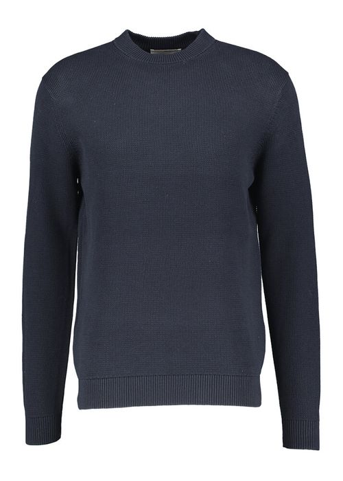 Blauwe sky captain pull met ronde hals Selected