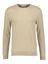 Zandkleurige katoenen pull met ronde hals Selected