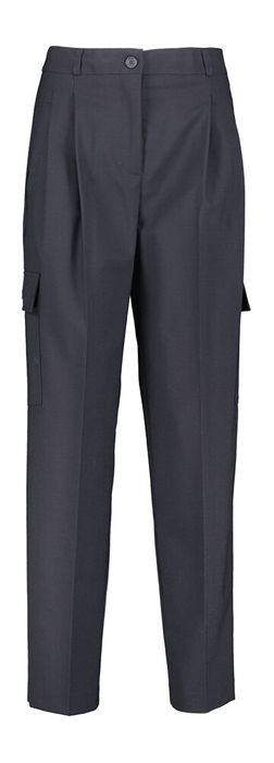 Donkerblauwe geklede cargo broek Semicouture