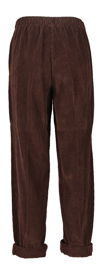 Bruine ribfluwelen wijdvallende broek American Vintage