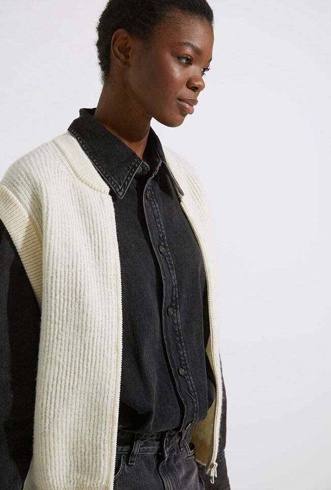 Zwarte loose fit jeans jumpsuit Tessie Haicure