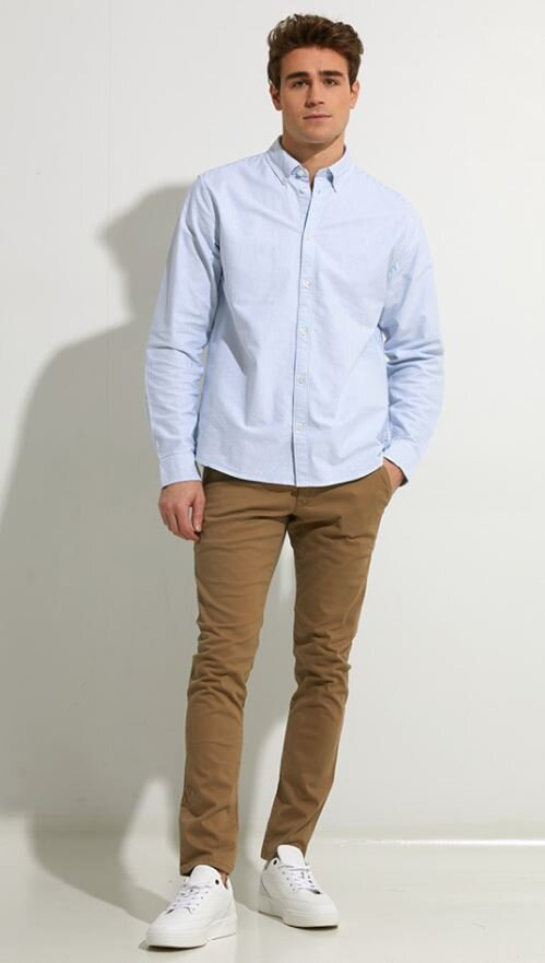 Beige broek FLEX TAPERED CHINO Reell 