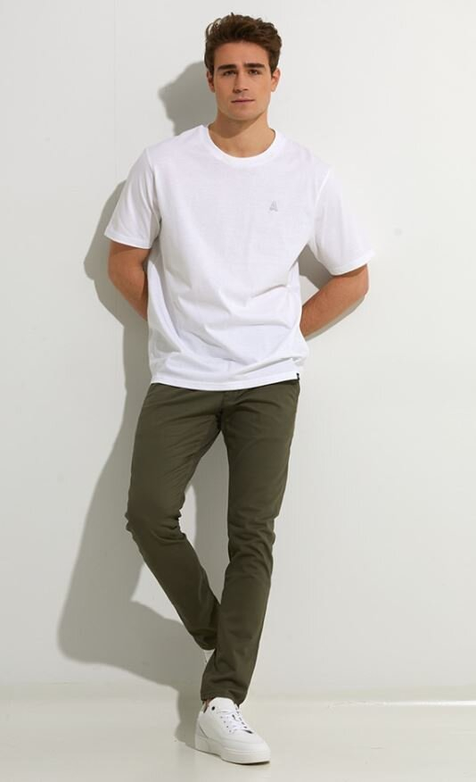 Kaki broek FLEX TAPERED CHINO Reell 