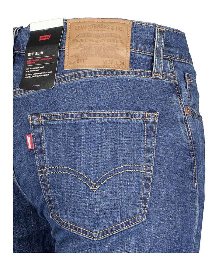 Donkerblauwe lcihte slim fit jeans 511 Levi's