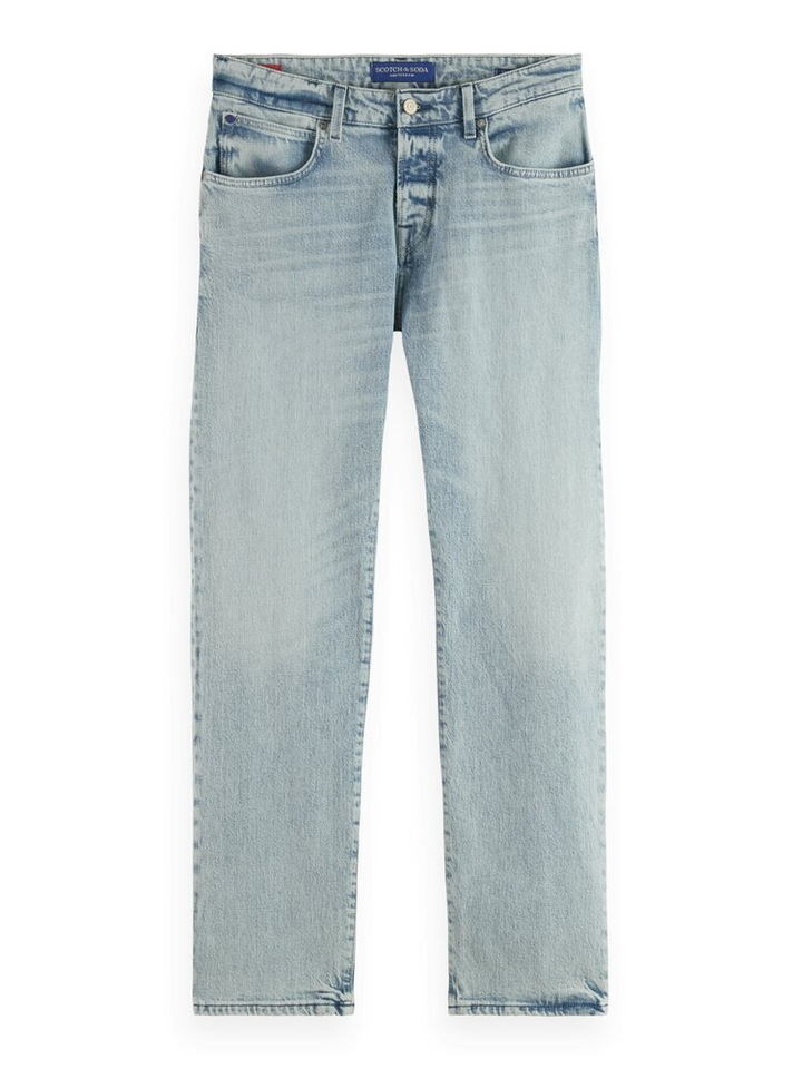 Licht blauwe straight fit jeans Scotch & Soda