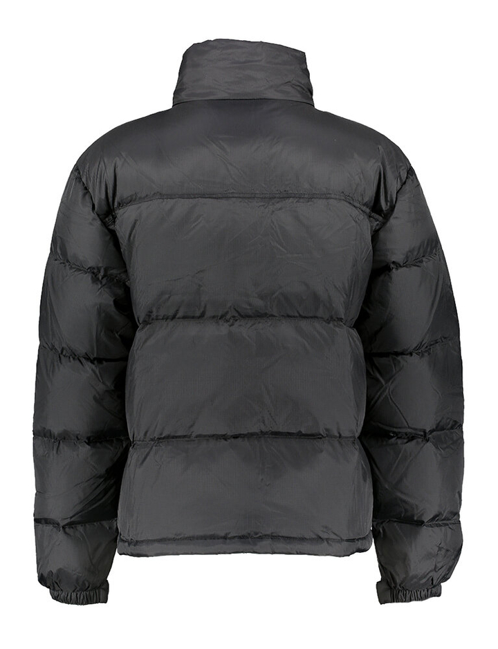 Zwarte padded jas met uitritsbare kap Olaf