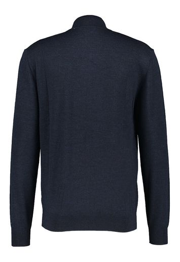 Donkerblauwe pull met korte rits Les Deux