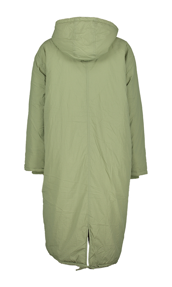 Kaki groene lange jas American Vintage