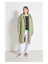Kaki groene lange jas American Vintage 