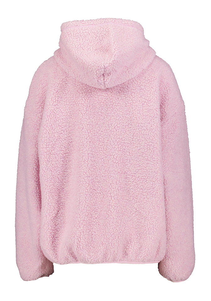 Roze teddy gilet met kap American Vintage
