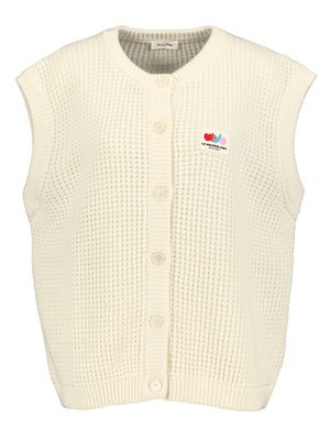 Ecru mouwloze cardigan American Vintage