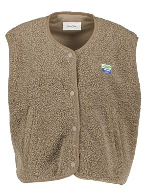 Bruine teddy bodywarmer American Vintage