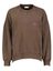 Donkerbruine katoenen sweater met ronde hals American Vintage