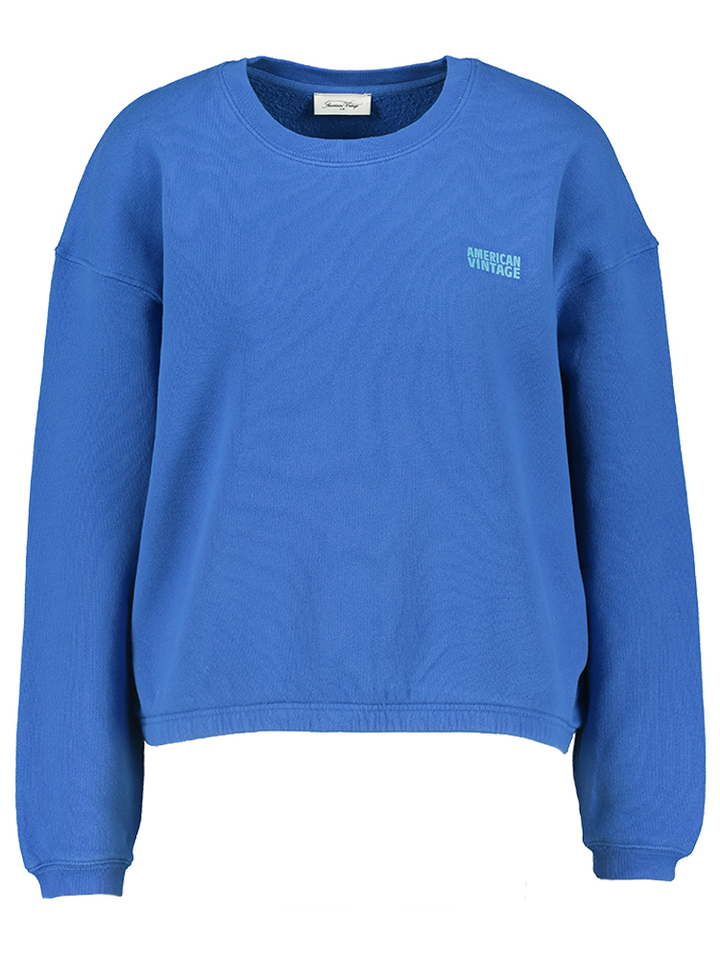 Blauwe katoenen sweater Izu American Vintage 