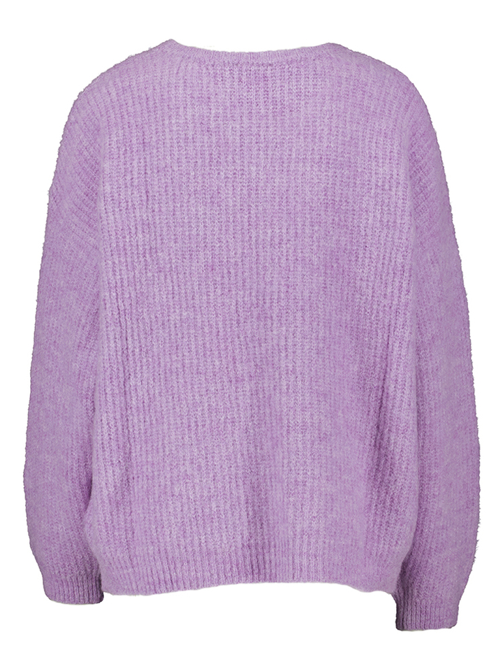 Lavendel kleurige gebreide trui met alpaca East American Vintage