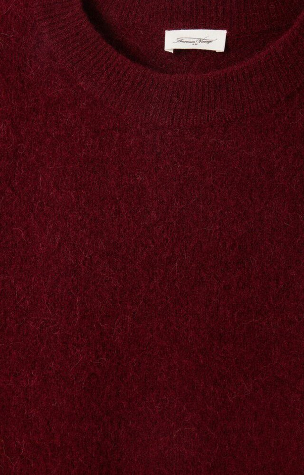 Bordeaux wollen trui met alpaca Vito American Vintage 