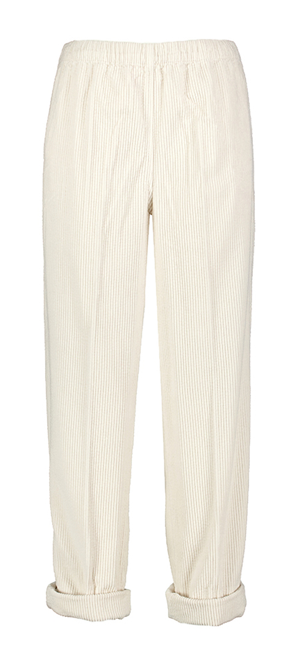 Beige corduroy broek met elastiek Pado American Vintage 