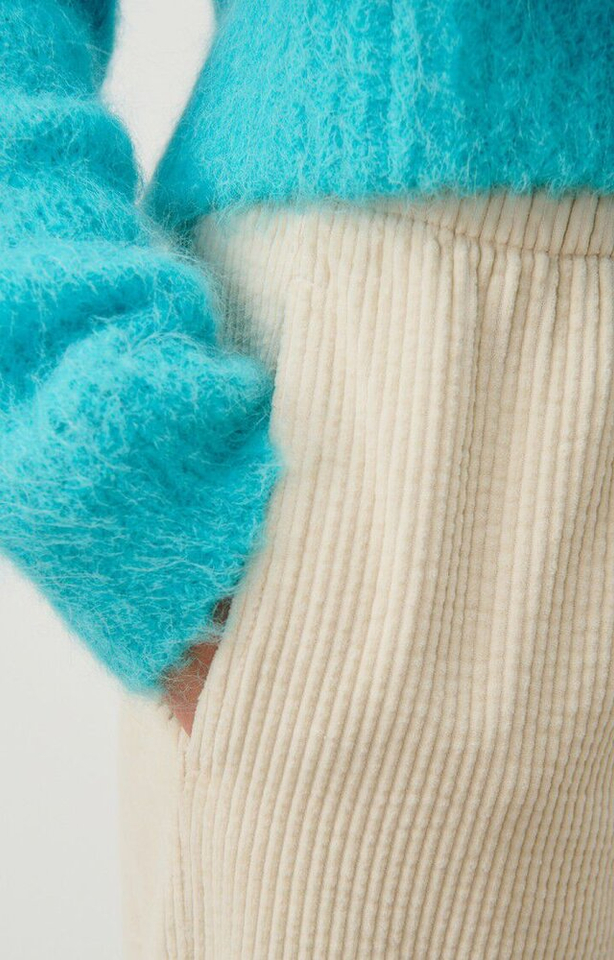 Beige corduroy broek met elastiek Pado American Vintage 