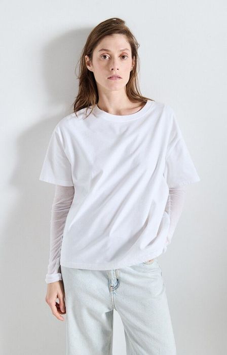 Witte t-shirt Fiz American Vintage