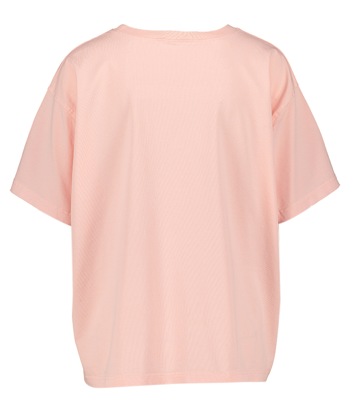 Roze katoenen t-shirt met ronde hals Fiz American Vintage