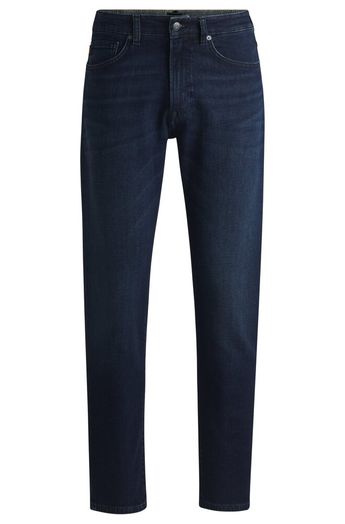 Donkerblauwe slim tapered jeans Hugo Boss