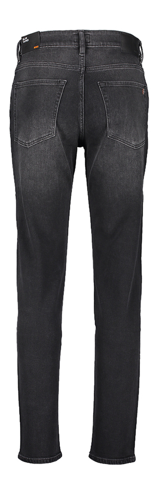 Zwarte tapered slim fit jeans Hugo Boss