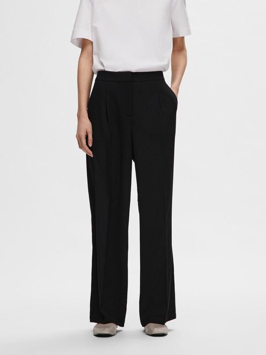 Zwarte wijde broek Tinni Selected
