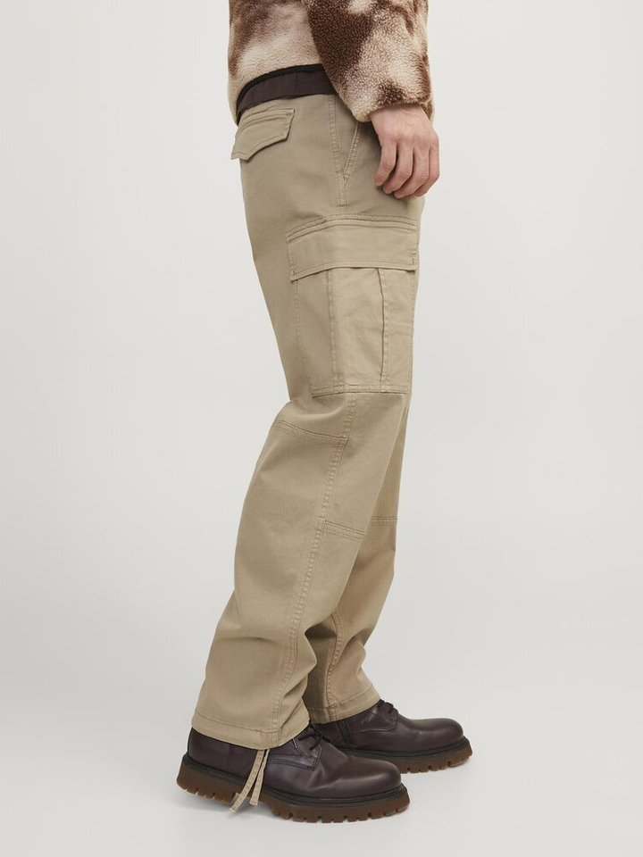 Beige cargo broek met zakken Jack & Jones
