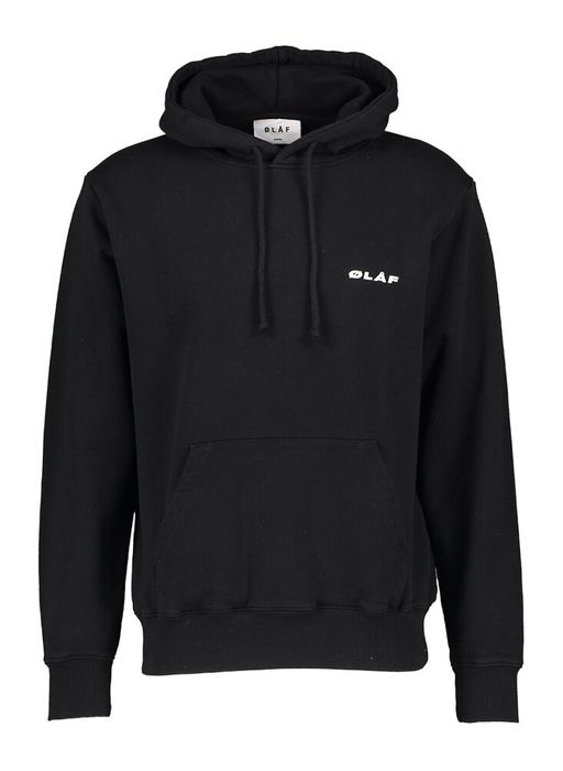 Zwarte hoodie met buidelzak Olaf