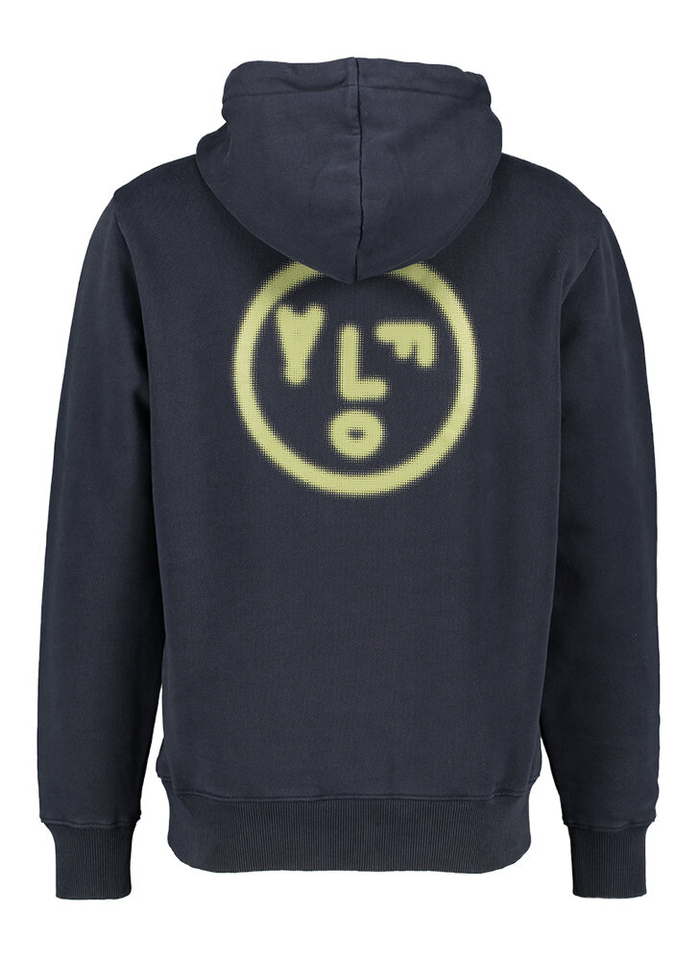 Blauwe hoodie met buidelzak Olaf