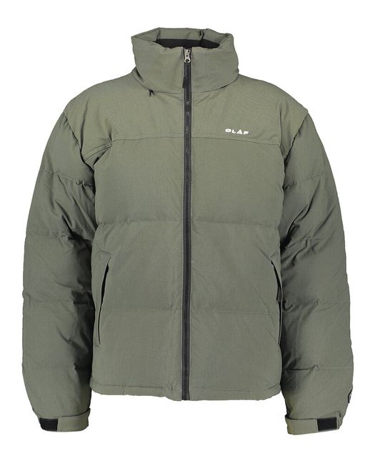 Donkergroene puffer jacket Olaf