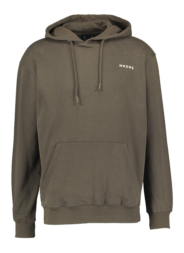 Bruine sweater met kap en mosaiec op de rug Head Logo Mosaiec NNSN