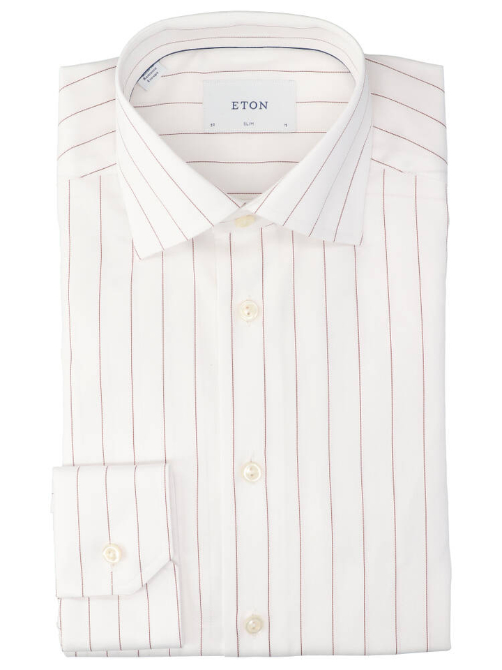 Pin striped katoenen hemd (slim fit) met lange mouwen Eton