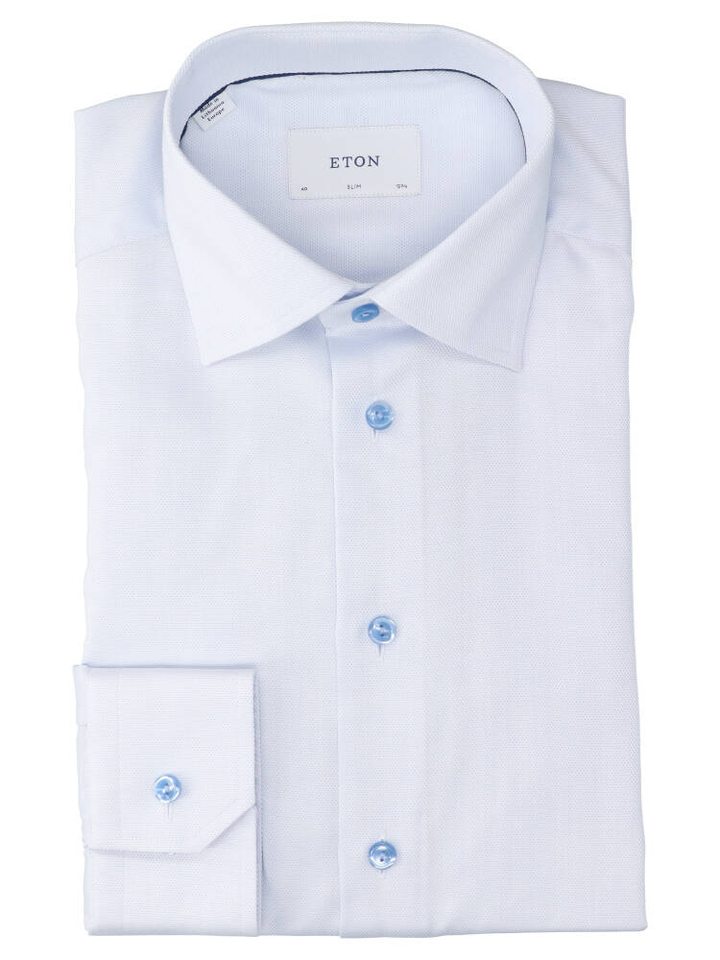 Semi gold katoenen (slim fit) hemd met lange mouwen Eton