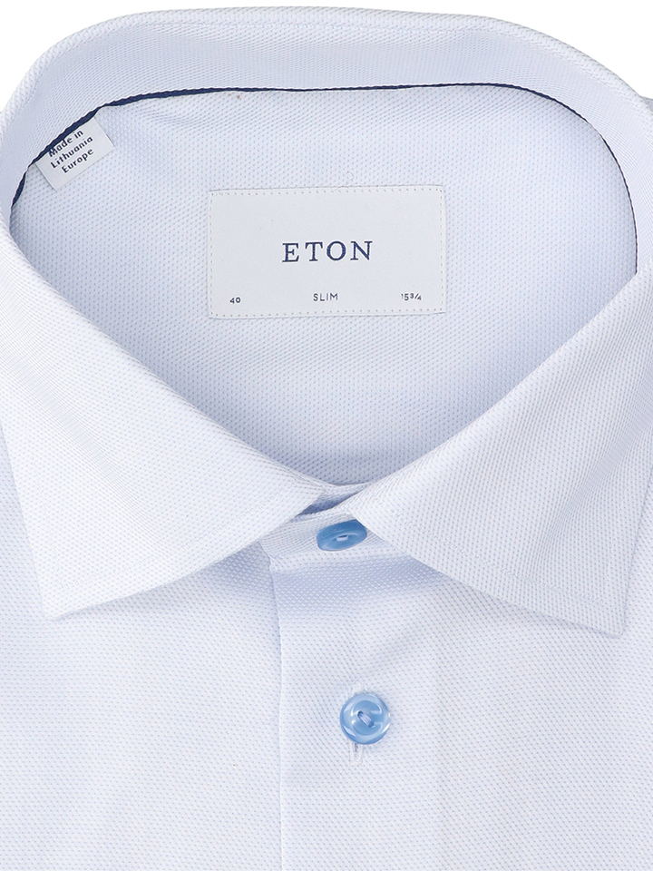 Semi gold katoenen (slim fit) hemd met lange mouwen Eton