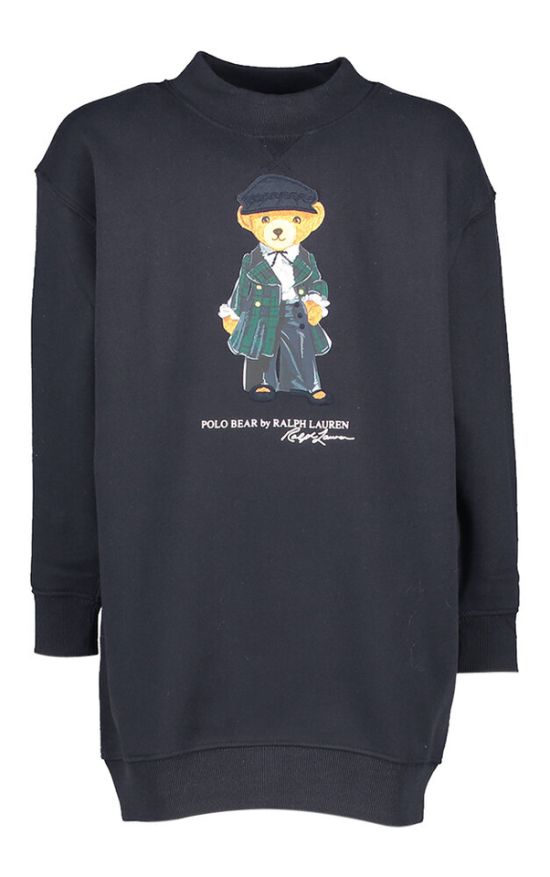 Donkerblauw sweater kleed Ralph Lauren 