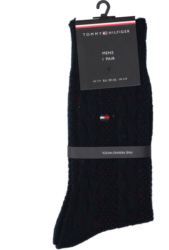 Donkerblauwe kousen Cable boot Tommy Hilfiger